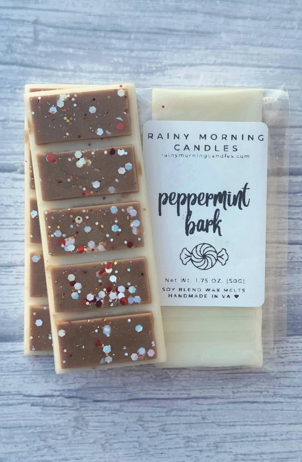 Peppermint Bark | Winter Snap Bar Wax Melts - Foxy’s