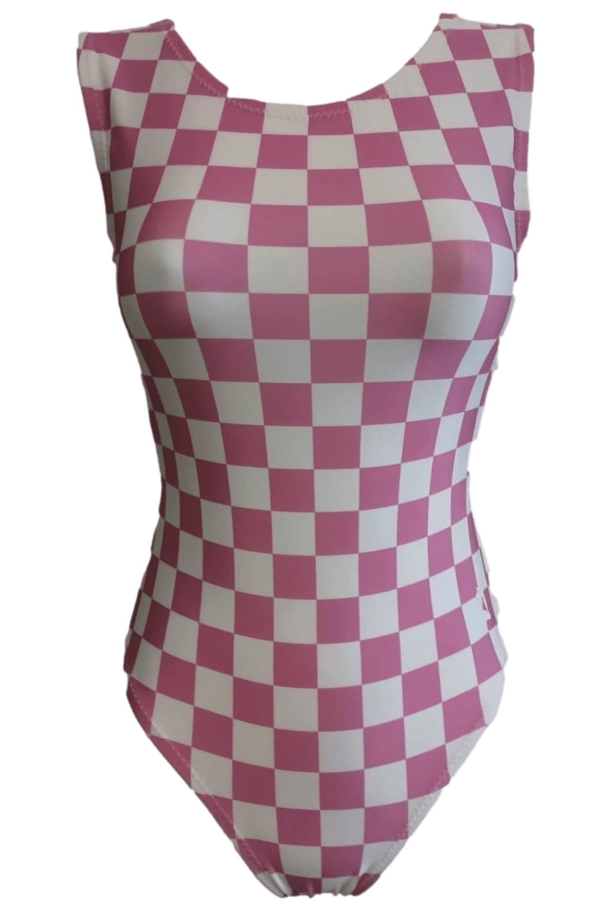 Check Me Out Leotard - Retro Checkerboard Gymnastics Leotard - Foxy’s