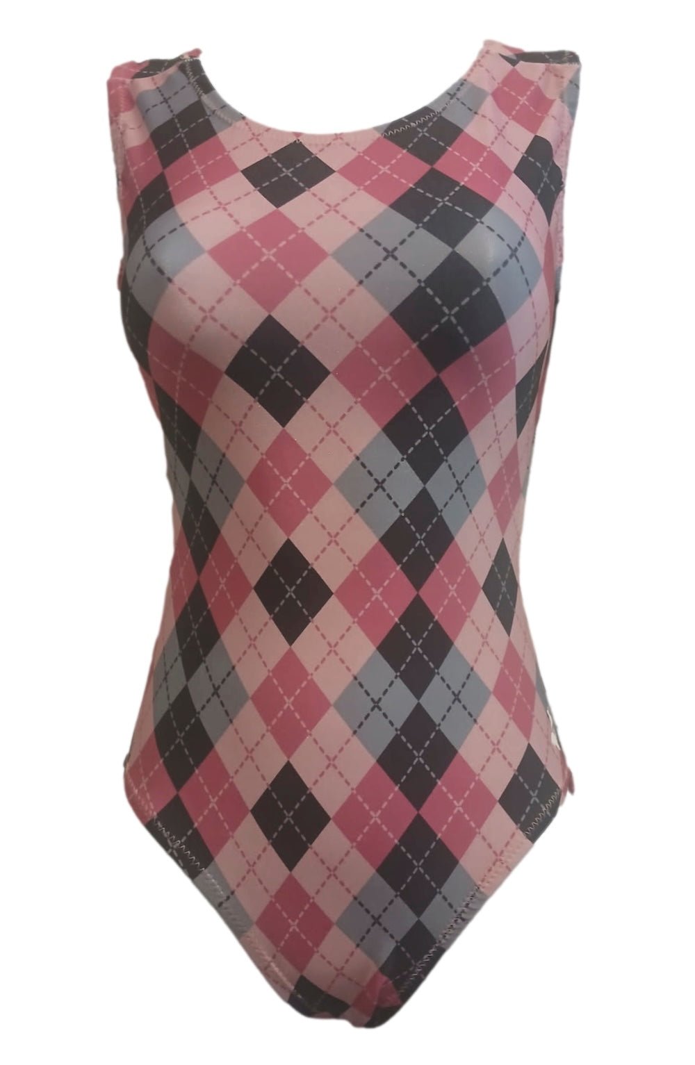 Pink Argyle Leotard for Girls Gymnastics & Dance - Foxy’s