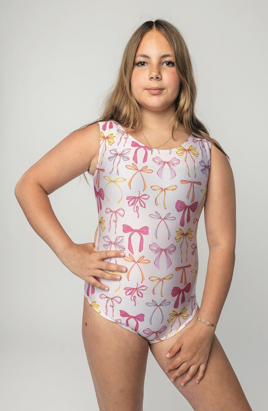 Pink Bows Galore Gymnastics Leotard - Foxy’s