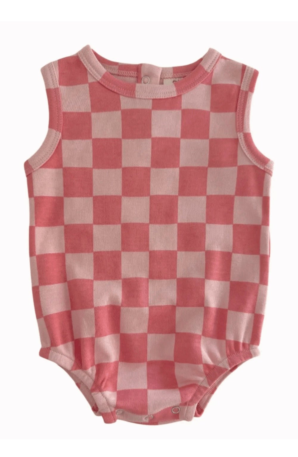 Strawberry/Rosy Checkerboard / Organic Dune Bubble - Foxy’s