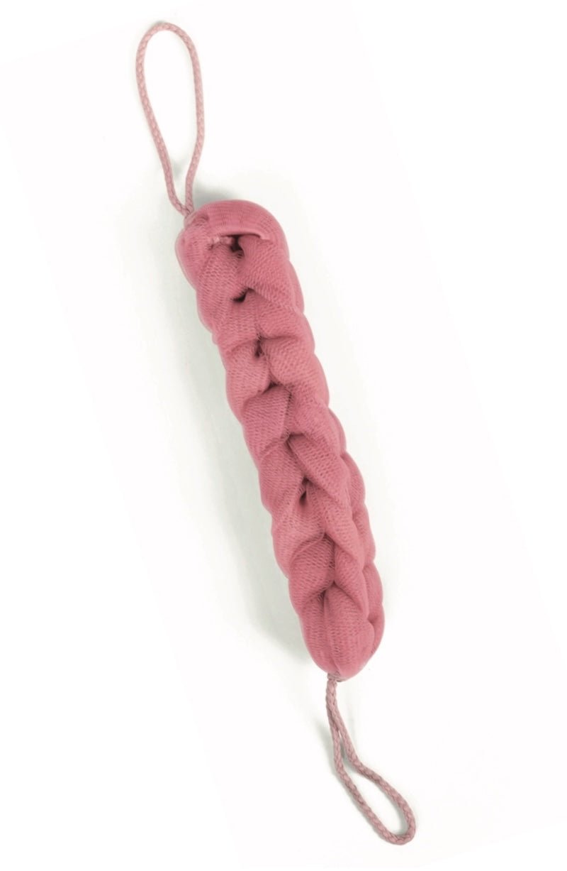 Exfoliating Back Scrubber for Smooth Skin - Pink - Luxe Gentle Clean - Foxy’s