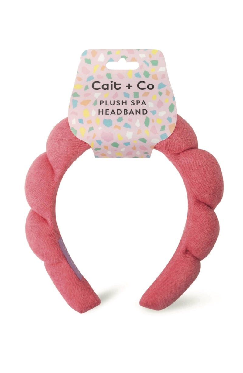Plush Spa Headband - Pearl - Gem Collection | Soft Terry Cloth Facial Headband for Skincare & Makeup Application - Foxy’s