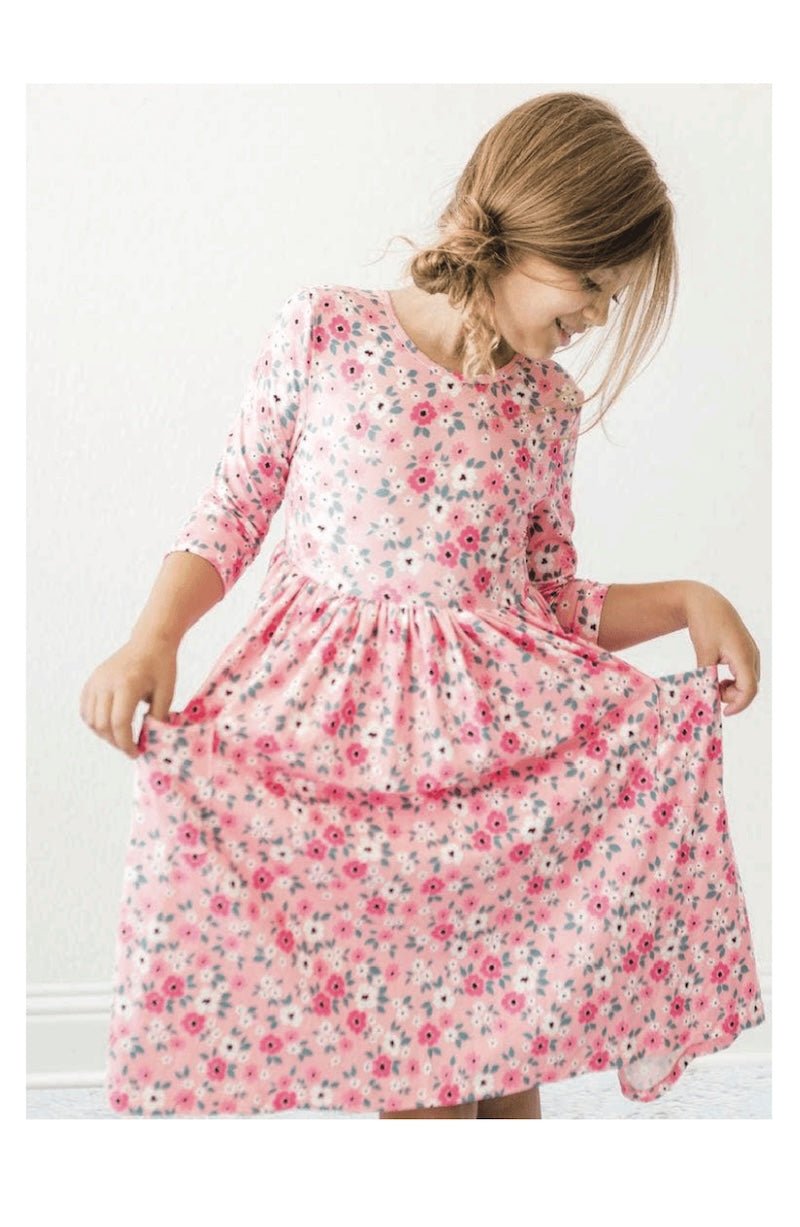Pink Pocket Twirl Dress - (Size Child 4) - Comfy & Fun! - Foxy’s