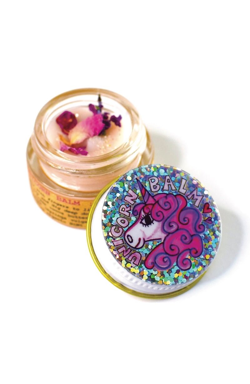 Unicorn Balm - Plant - Based Lip & Cheek Shimmer - Natural Mica Glitter - Foxy’s