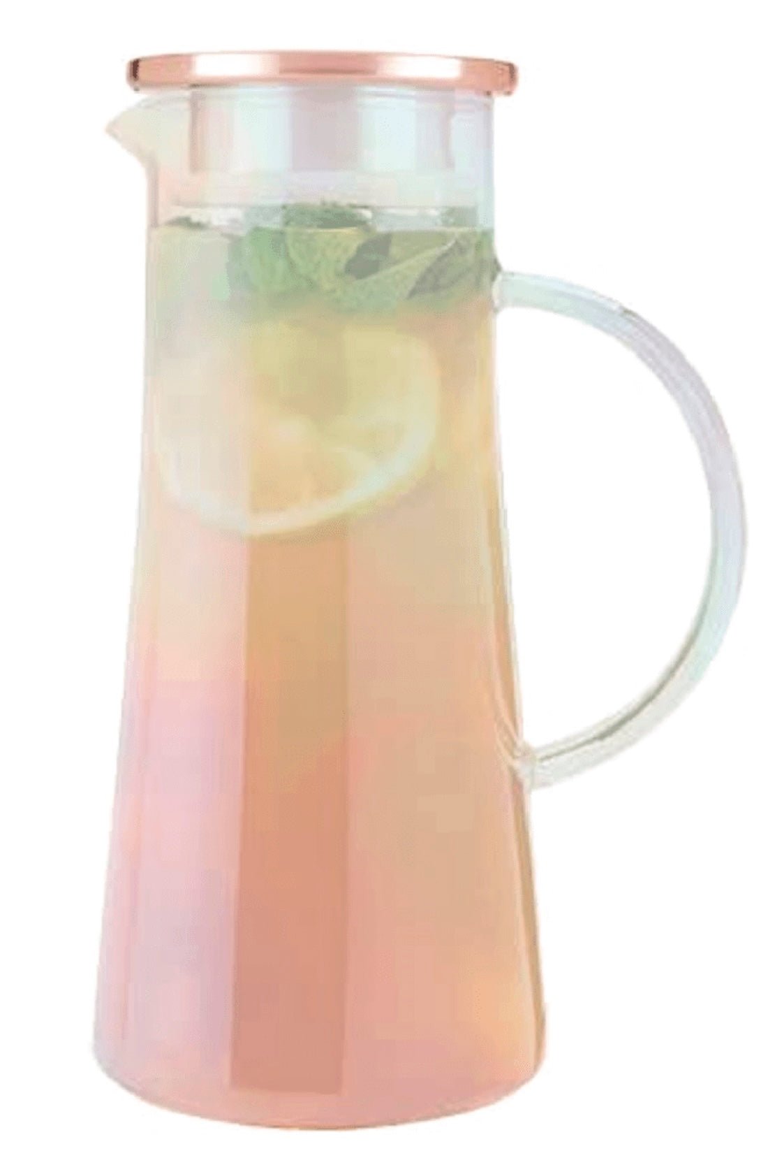 Charlie™ Iridescent Glass Infuser Carafe: Sparkle & Sip Your Way to Refreshment! ✨ 50oz Iced Tea Pitcher for Active Lifestyles - Foxy’s