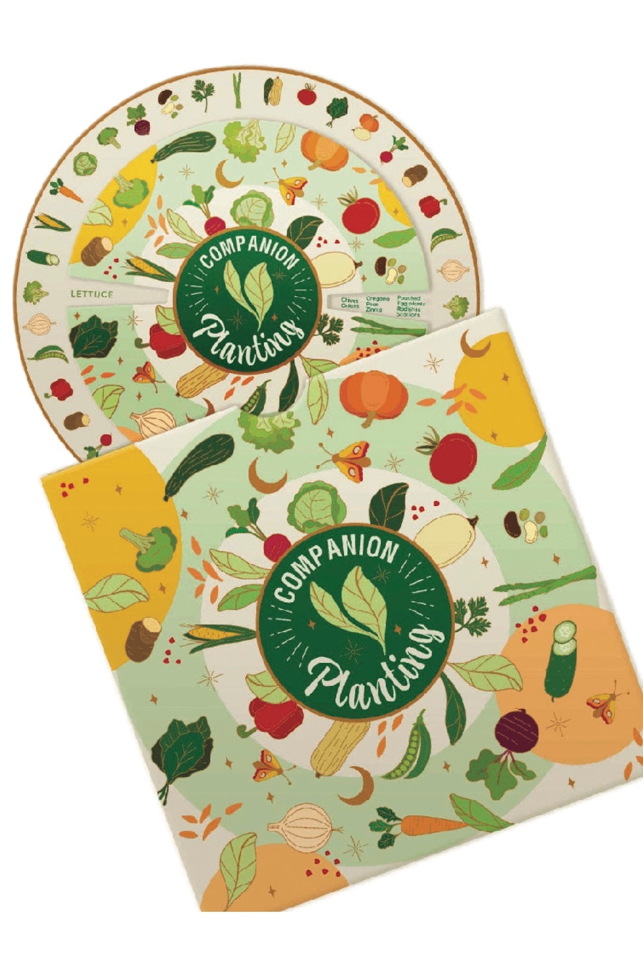 Companion Planting Spinner Card – Garden Guide for Thriving Crops & Natural Pest Control - Foxy’s