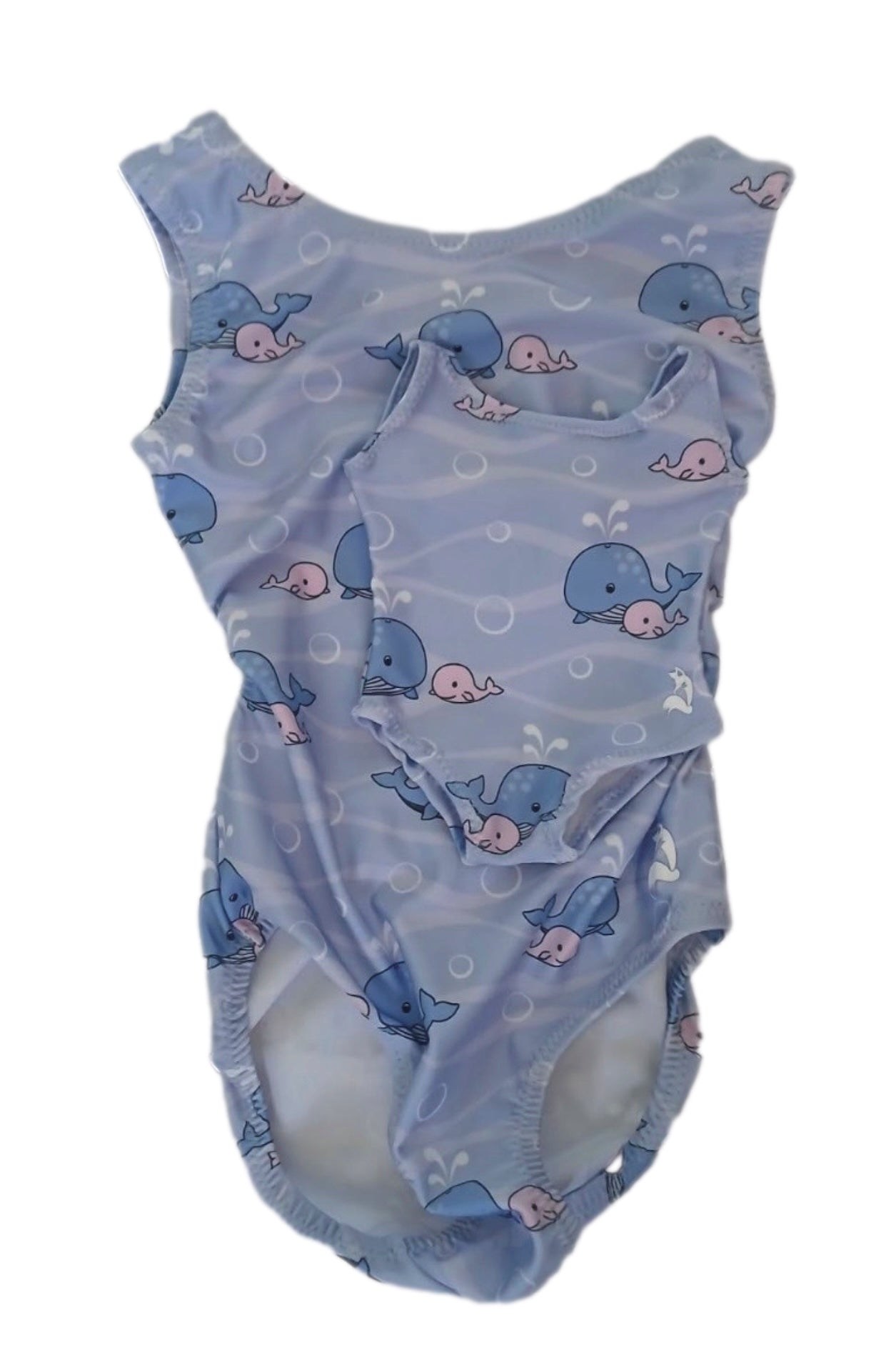 Oh Whale! Foxy's Tumble Tot Leotard Set w/ Matching Doll Leo - Foxy’s