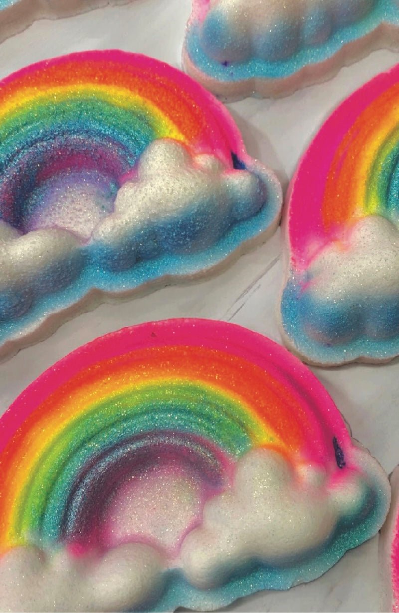 Rainbow Bath Bombs - Fun, Fizzy & Fruity Scents! | Foxy's - Foxy’s