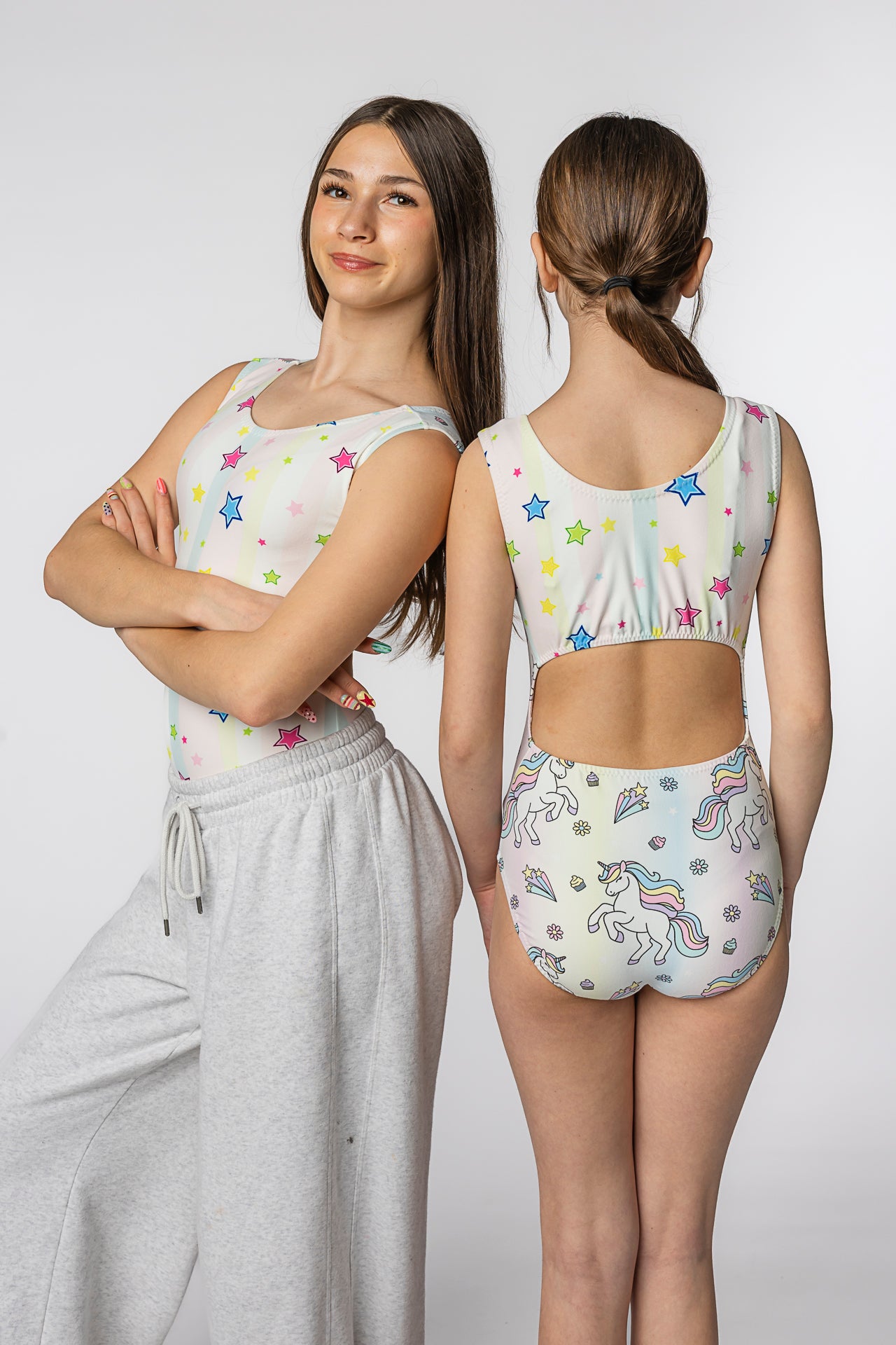 Rainbow Unicorn ULTRA SOFT Vice Versa Leotard - Choose Your Style! (Besties Leo) - Foxy’s
