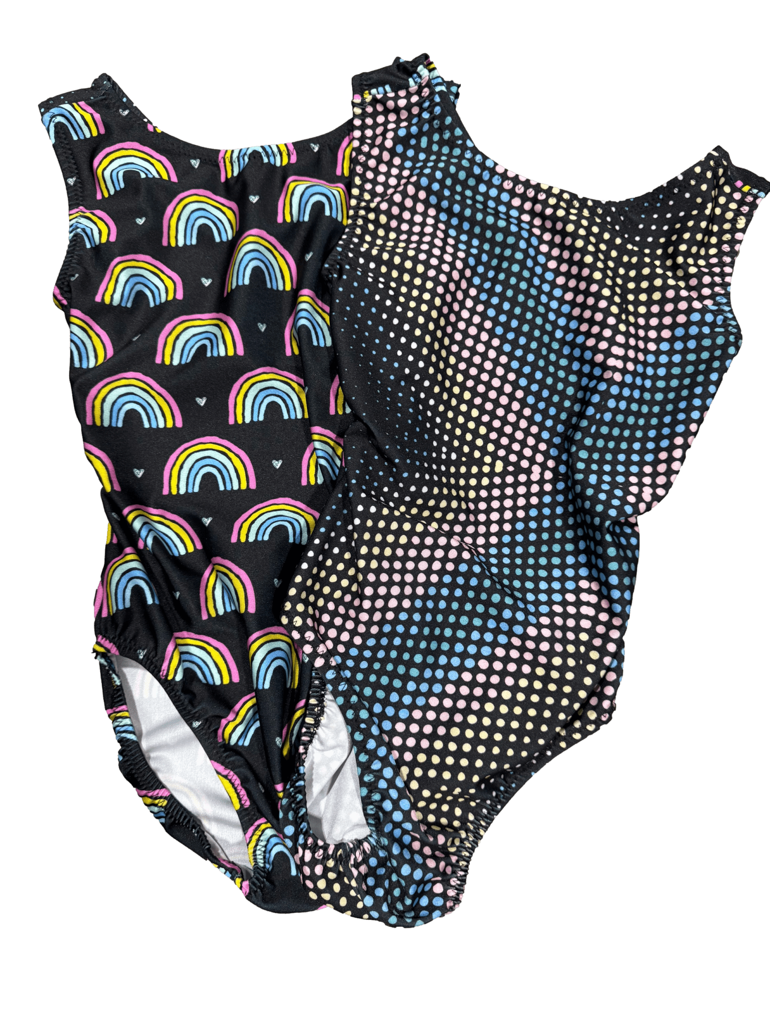 Rainbow Ellipses Gymnastics Leotard - VICE VERSA Foxy's Leotards - Choose Your Style! - Foxy’s
