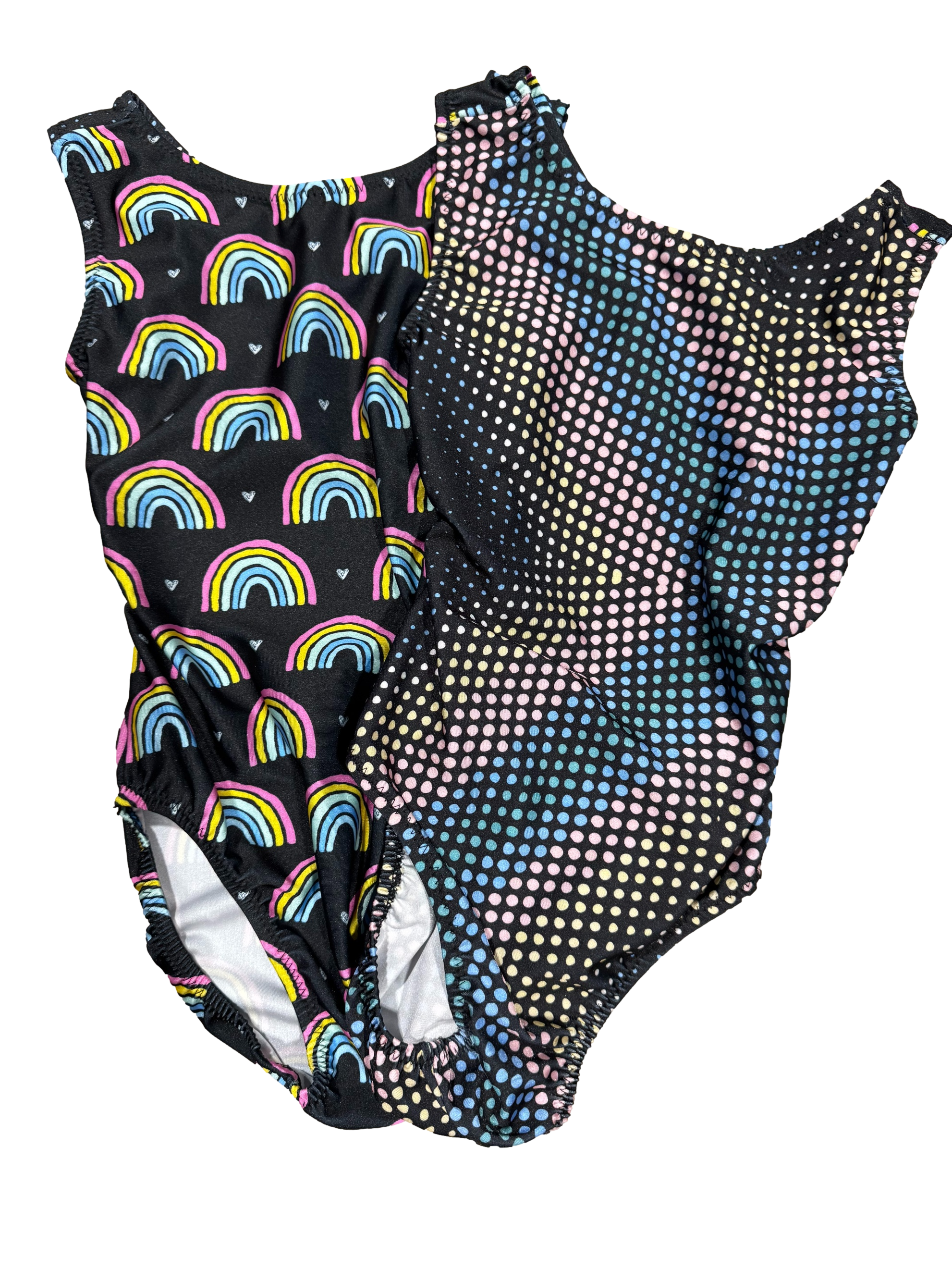 rainblow ellipses foxys leotards