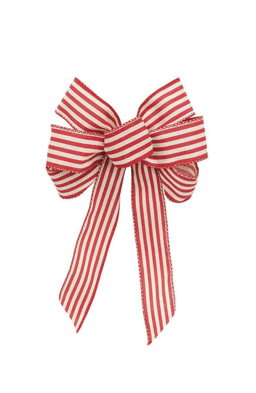 Candy Cane Striped Bow - 9.5 x 14 - Foxy’s