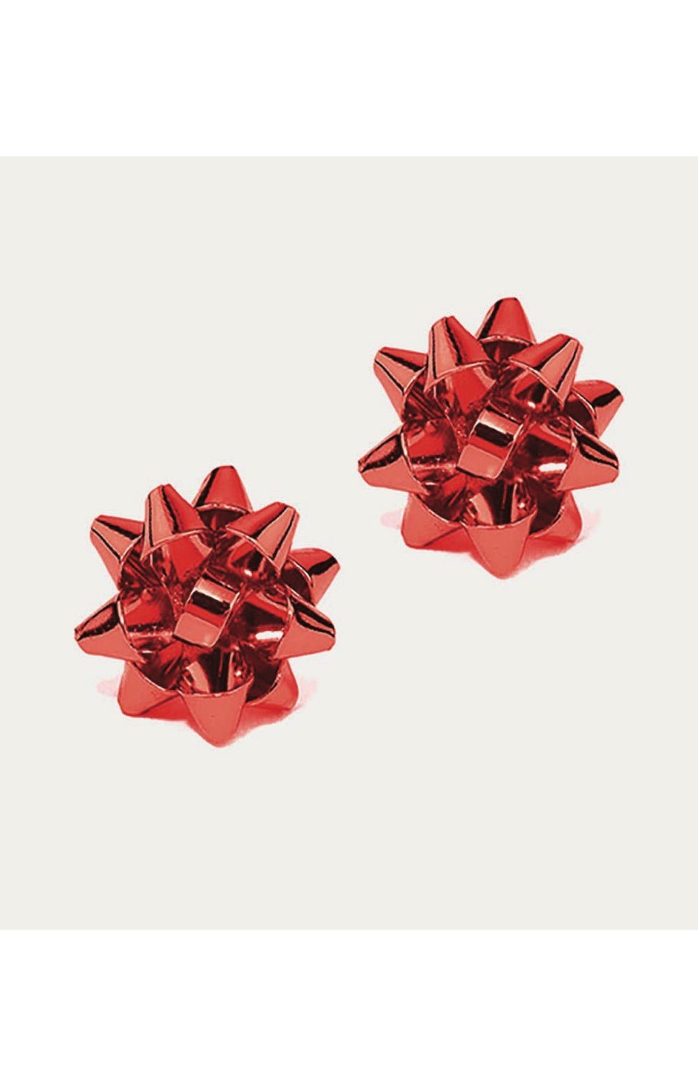 Christmas Gift Red Bow Stud Earrings - Foxy’s