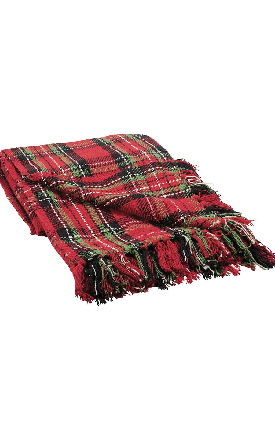 red plaid flannel blanket