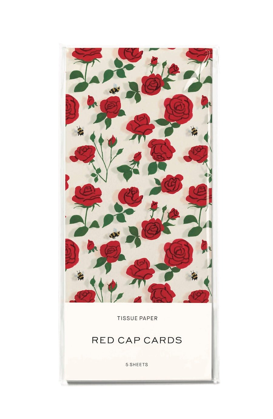 red rose tissue paper