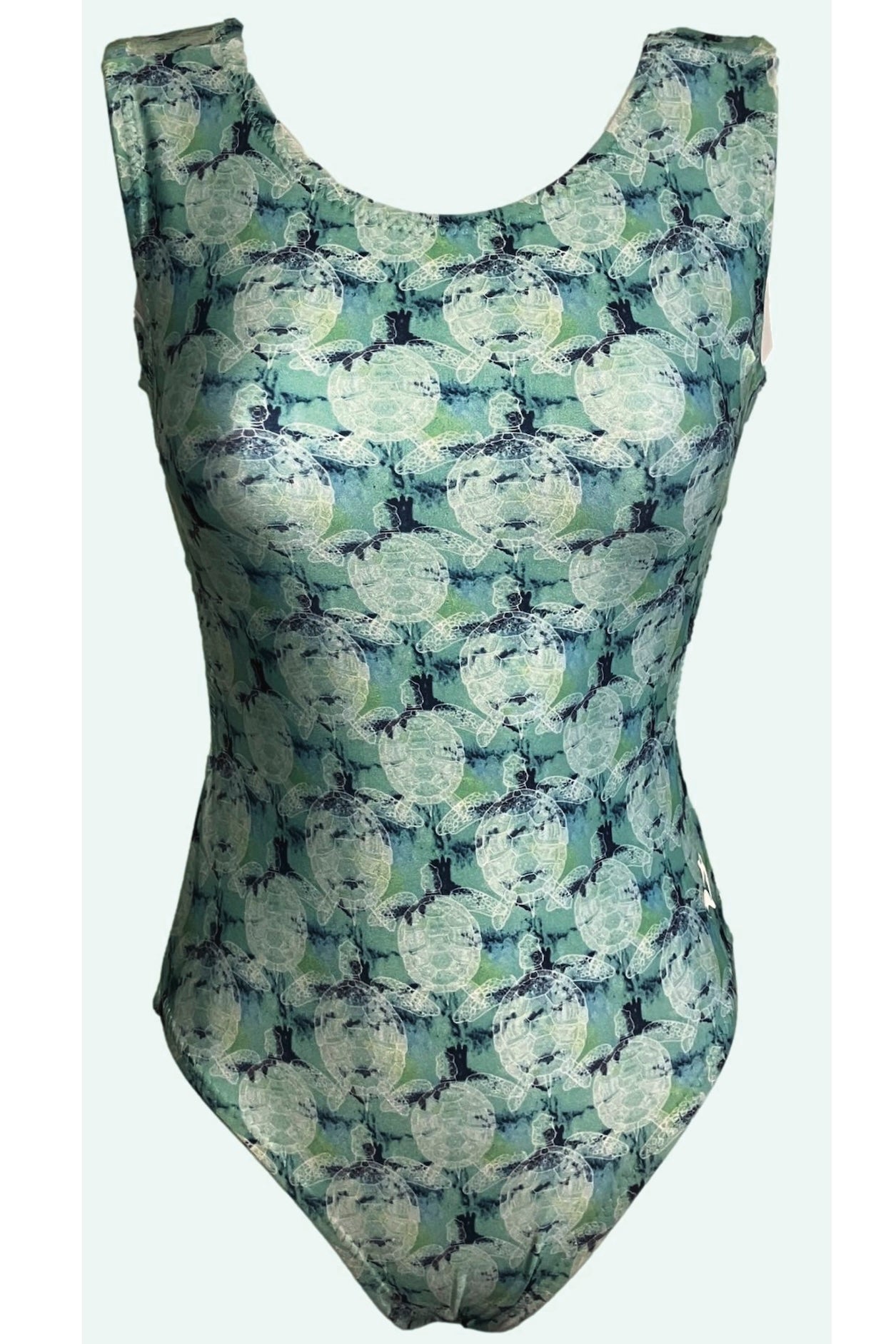 Wonder of the Ocean Leotard - Sea Turtle Gymnastics Leotard for Girls | Foxy's Leotards - Foxy’s