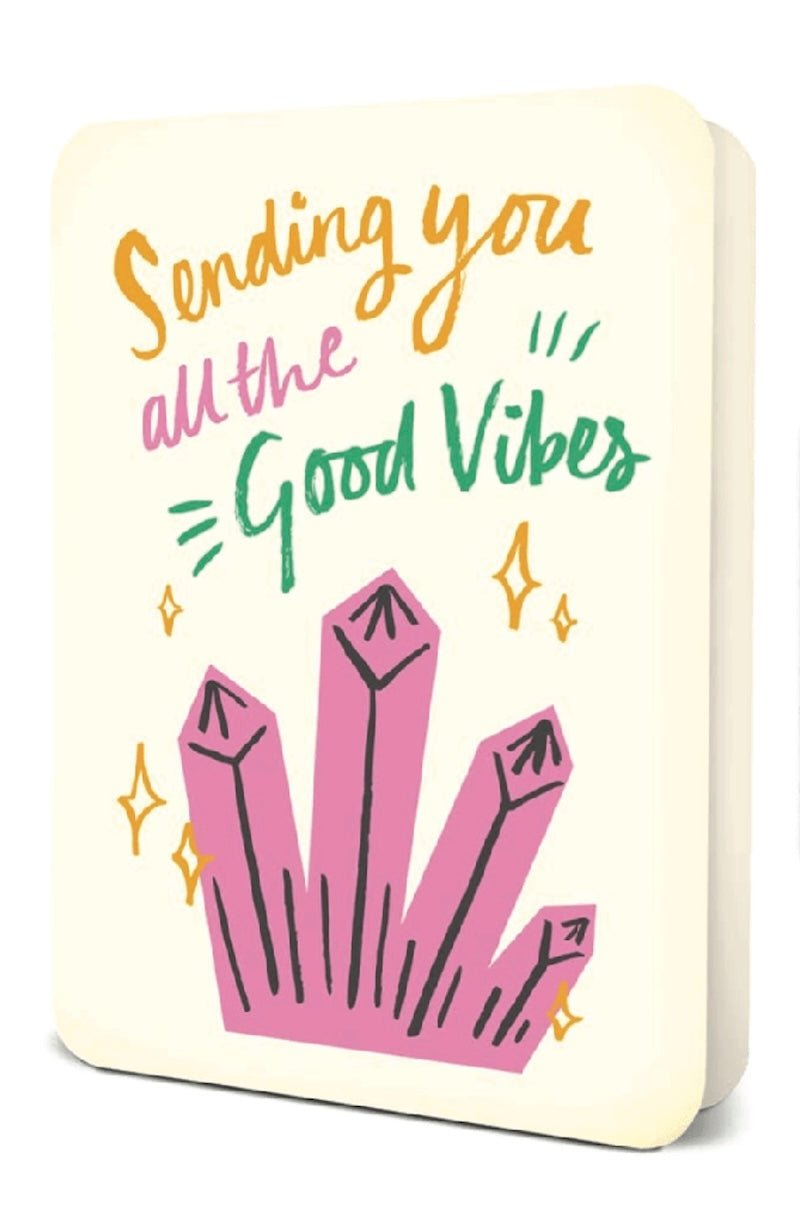 Sending You Good Vibes Deluxe Greeting Card with Sticker - Foxy’s