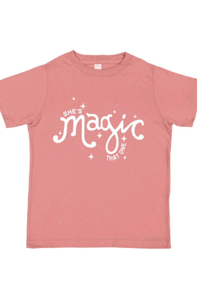 She is Magic Girls Tee - Foxy's Leotards - Mauve - Gymnastics & Dance - Foxy’s