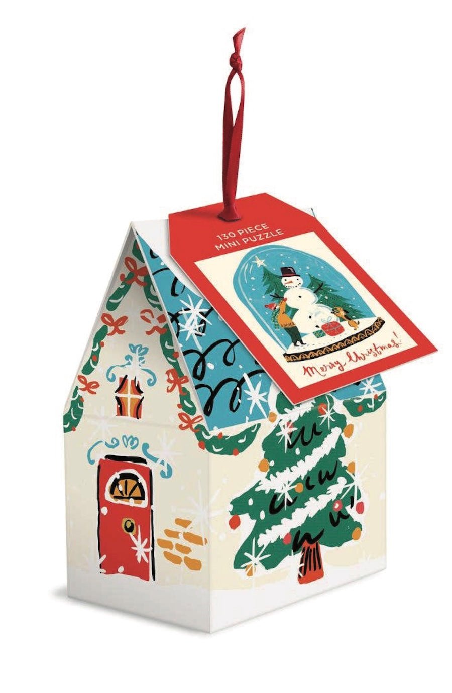 Snow Globe 130 Piece Puzzle Ornament - Foxy’s