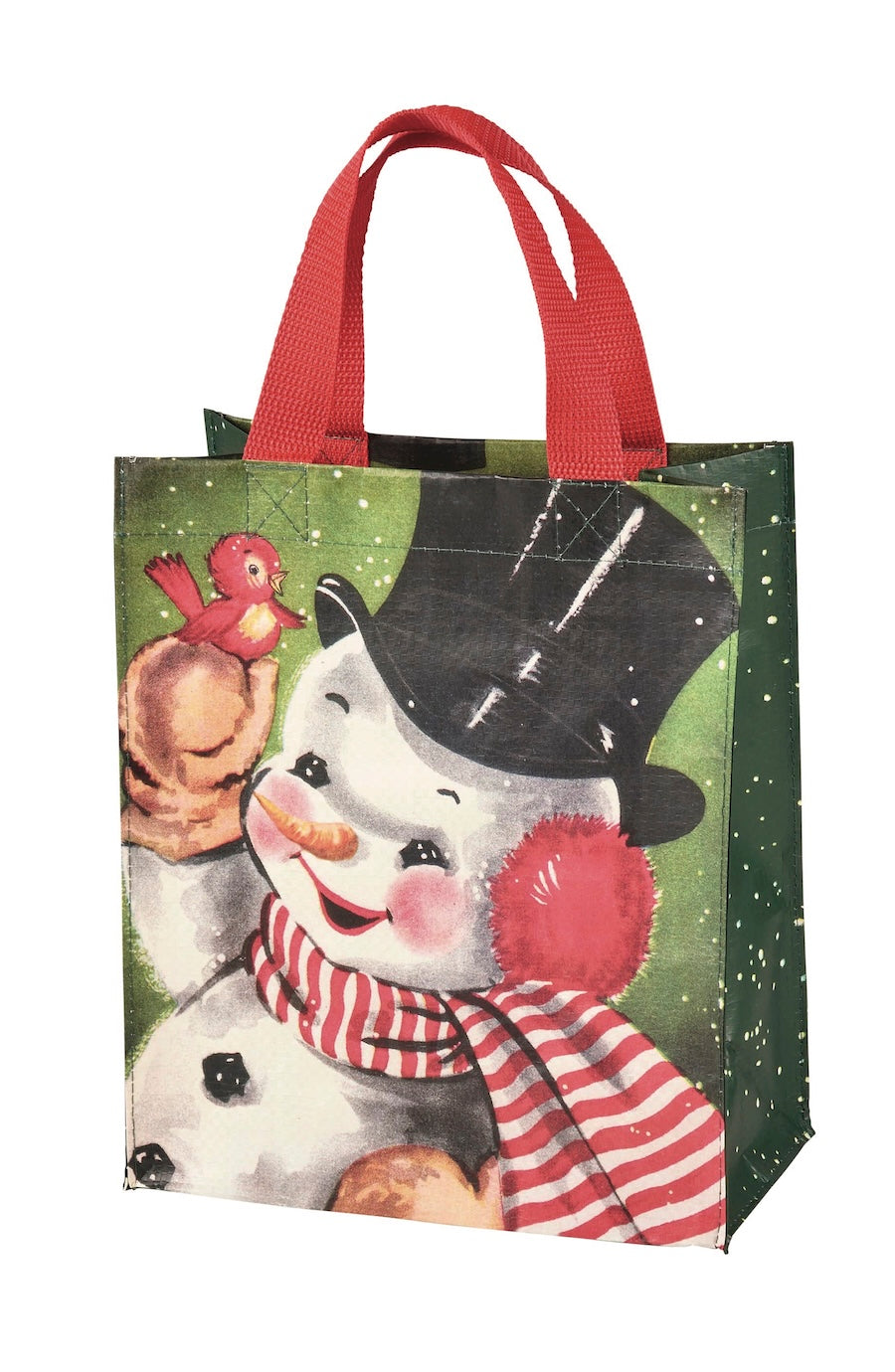 snowman reusable Christmas bag