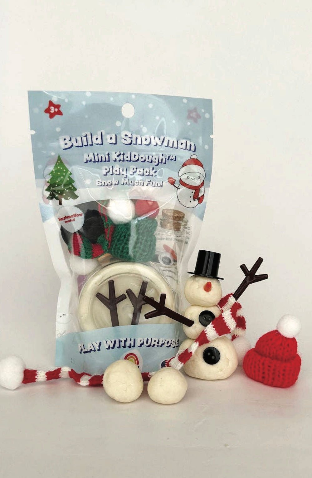 Build a Snowman Mini KidDough Play Pack - Foxy’s