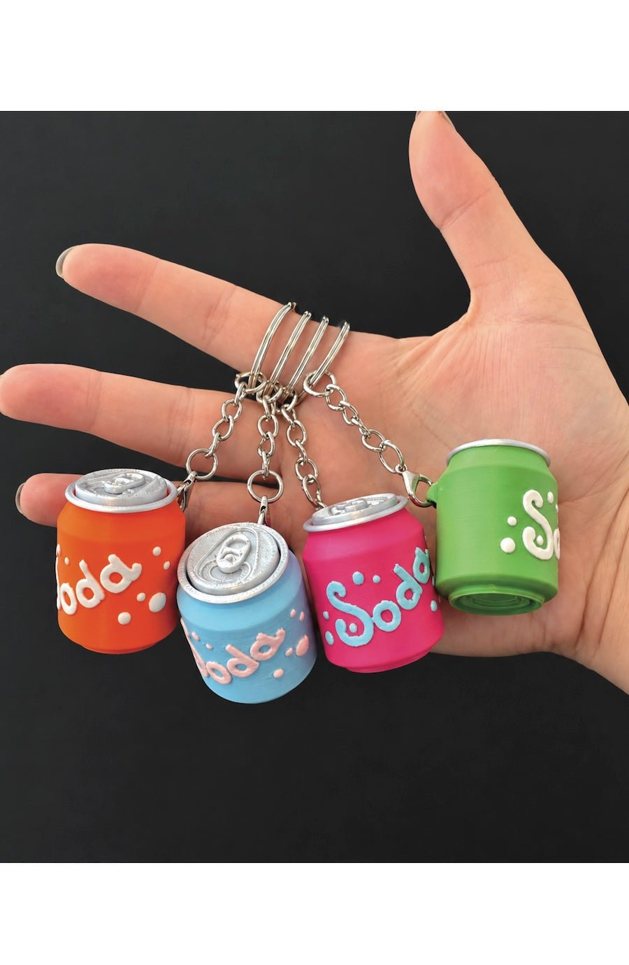 Soda Pop Can Fidget Clicker Keychains - Foxy’s