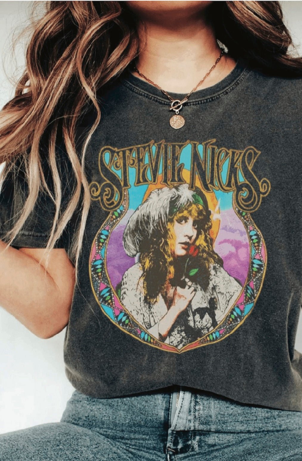 Stevie Nicks Retro Band Tee - Vintage Rock Album Shirt - Foxy’s