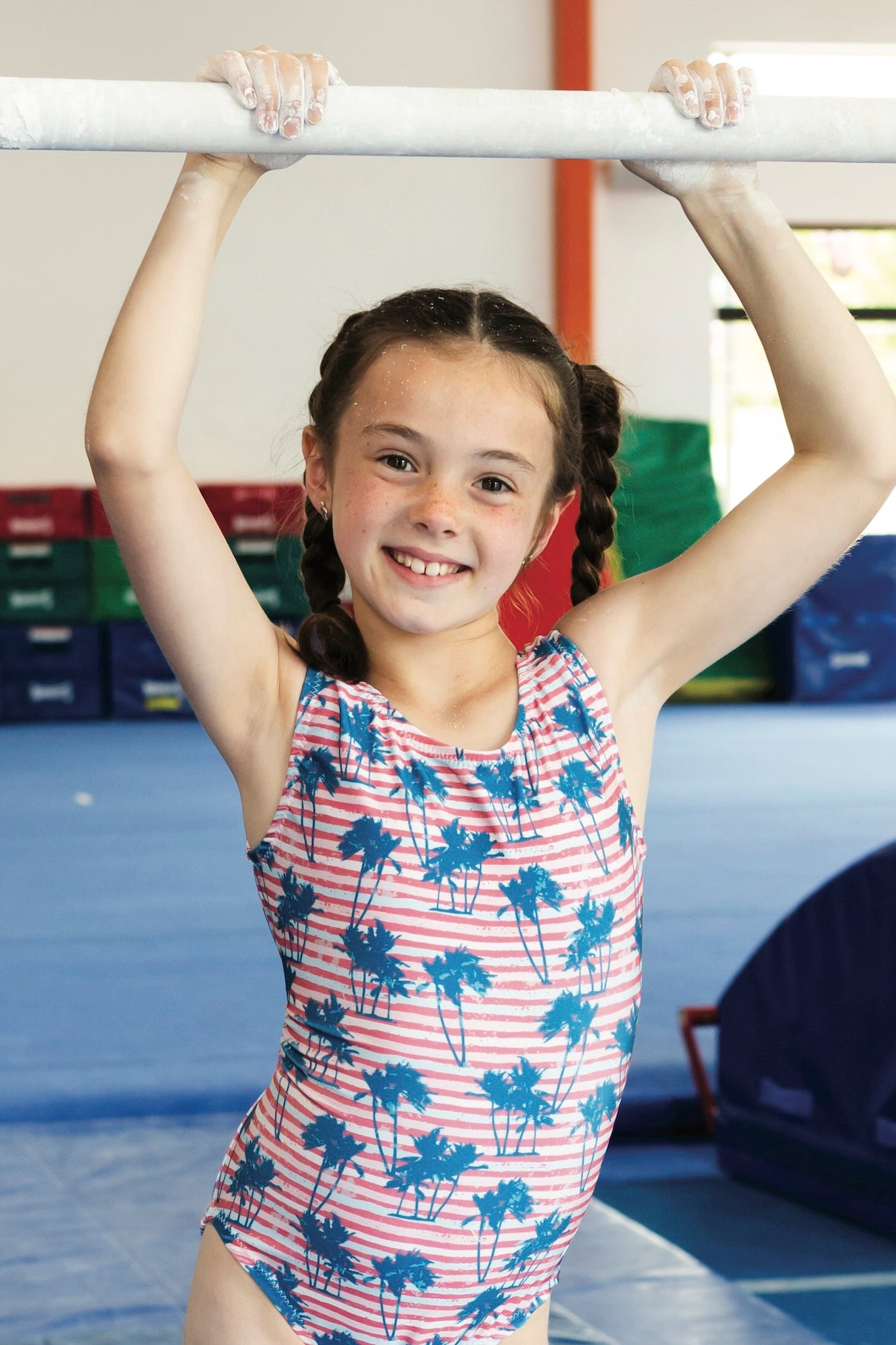 Miami Palms Gymnastics Leotard - Foxy's Leos - Fun, Comfy & Made in USA! - Foxy’s