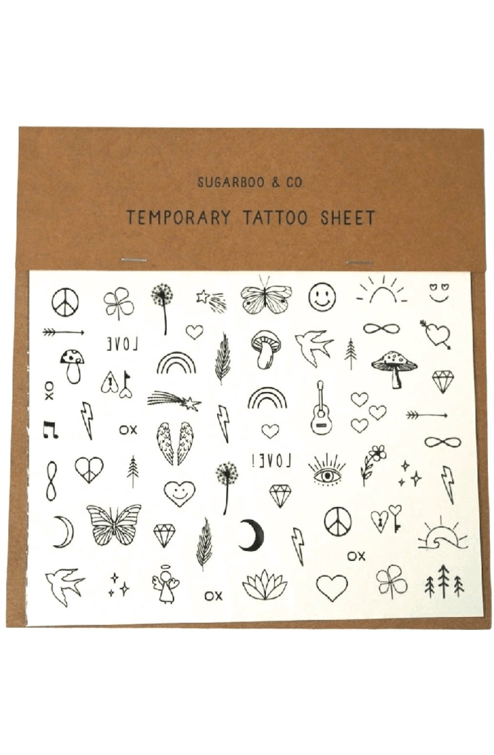 Symbols Temporary Tattoos - 6"x8" Sheet - Foxy’s