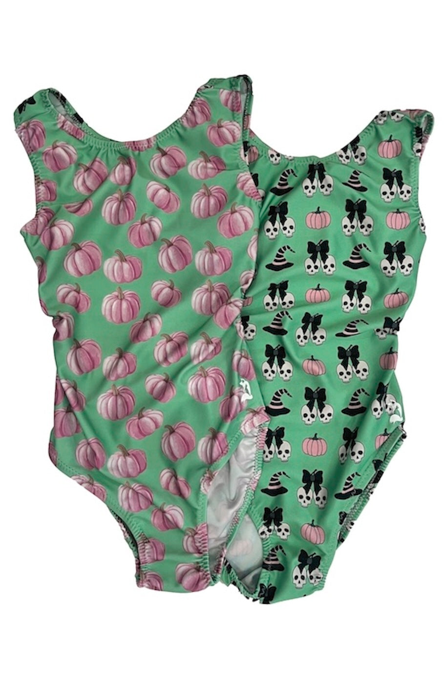 Pumpkin Mash Vice Versa Halloween Leotard for Girls (Which One Will You Choose?)