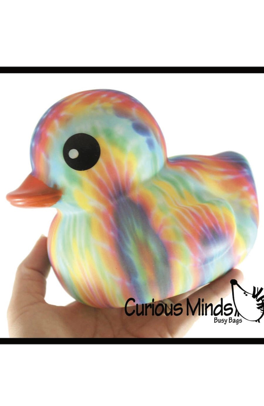 1 Jumbo Tie Dye Rubber Ducks - Rubber Duckies - Cute Novelty - Foxy’s