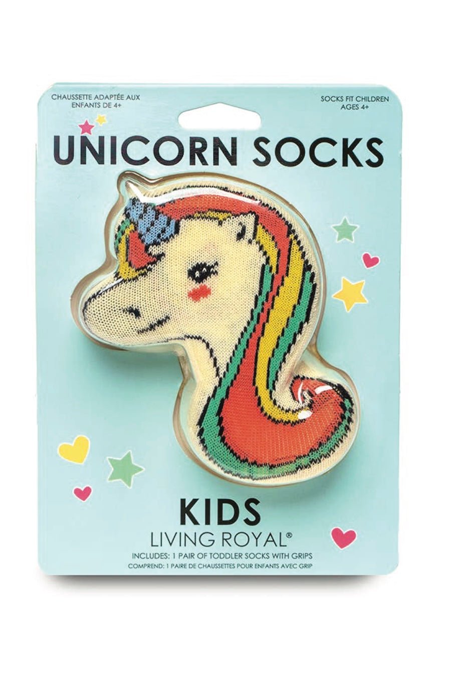 3D Packaged Crew Socks - Kids - Unicorn - "Stay Magical" - Foxy’s