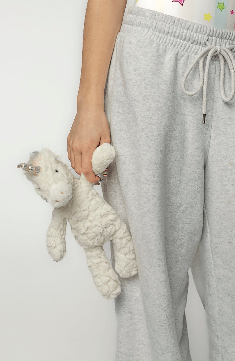 cream unicorn stuffed animal