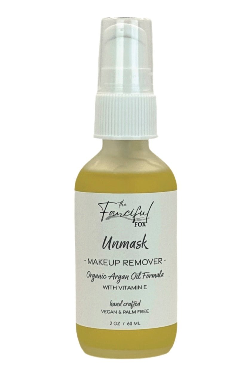Unmask Make - Up Remover - Gentle, Organic Argan & Jojoba Oil Blend - Vegan & Palm Free - Foxy’s