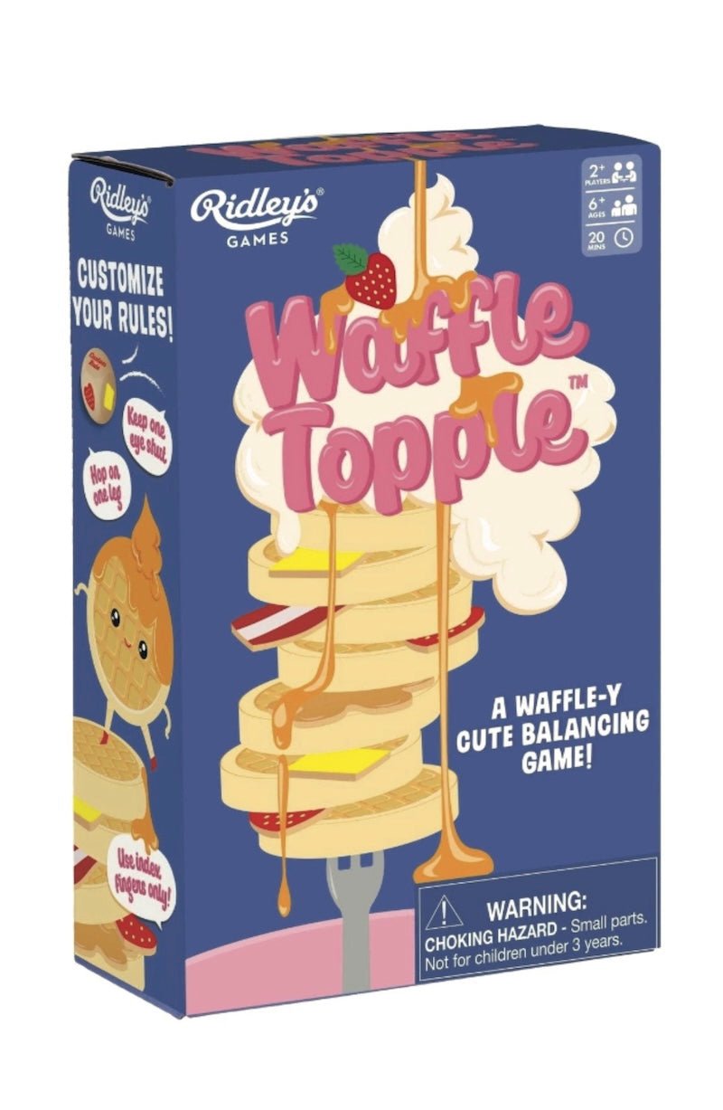 Waffle Topple Game - Stacking Fun for Ages 8+! Family Game Night! - Foxy’s