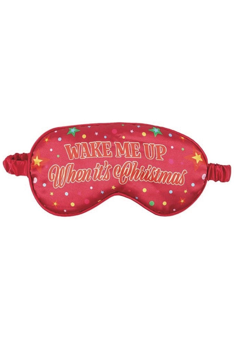 Wake Me Up When It’s Christmas Satin Sleep Mask - Foxy’s