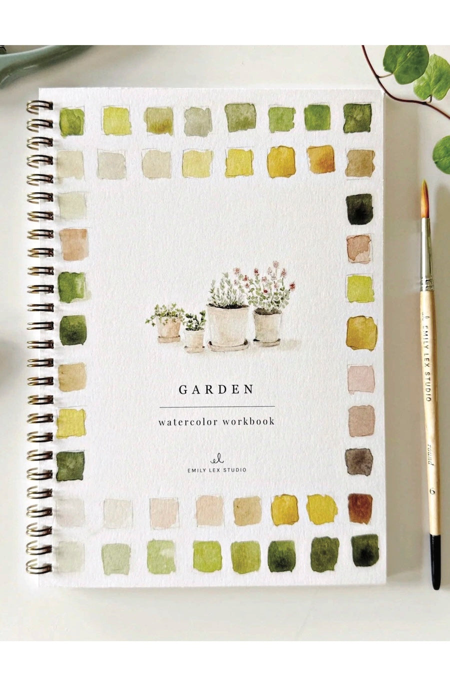 Garden watercolor workbook