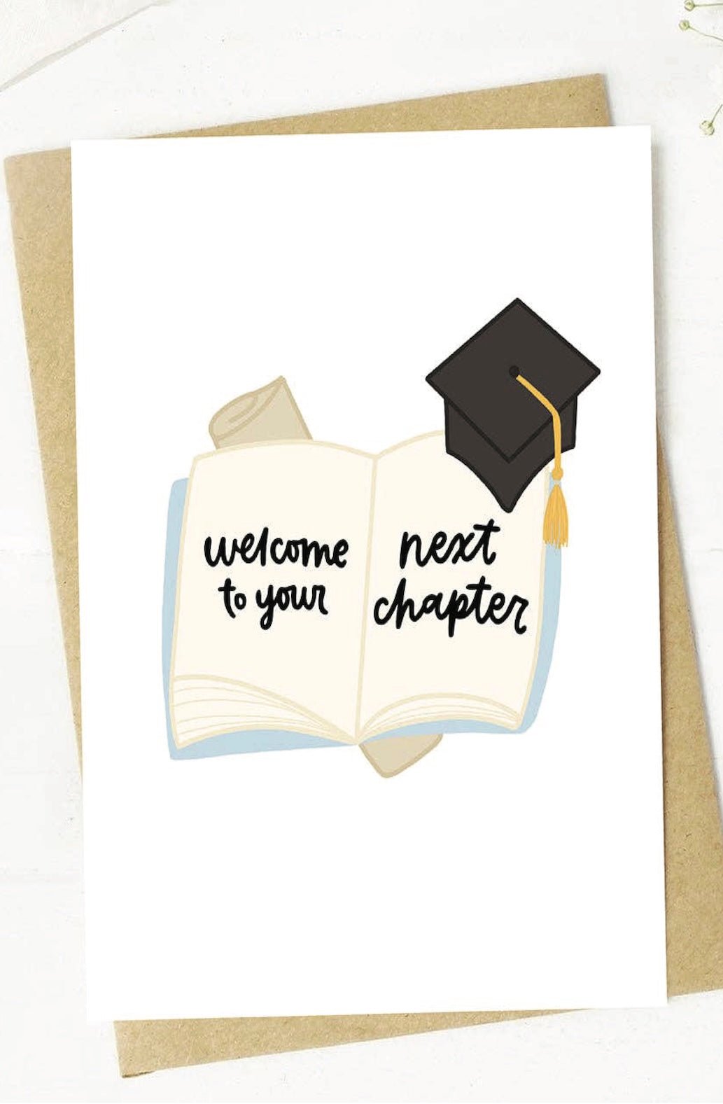 "Welcome to your next chapter" Graduation Book Card - Foxy’s