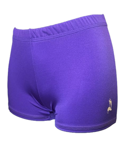 New purple lycra gym short for girls