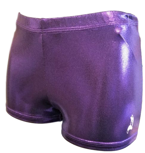 Foxy’s Leotards Bright Purple Lycra Performance Shorts || Foxy's 6
