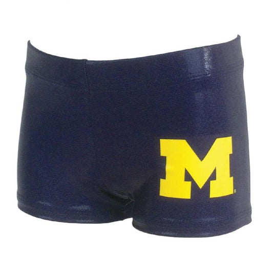 michigan college gymnastics gym shorts